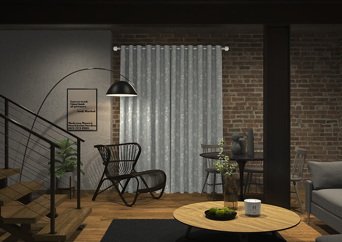 Etched Vine, Feather - Made to Measure Curtains - Image 7